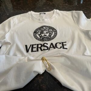 VERSACE White t-shirt, size 42 (small)